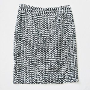 Banana Republic Black White Pattern Skirt